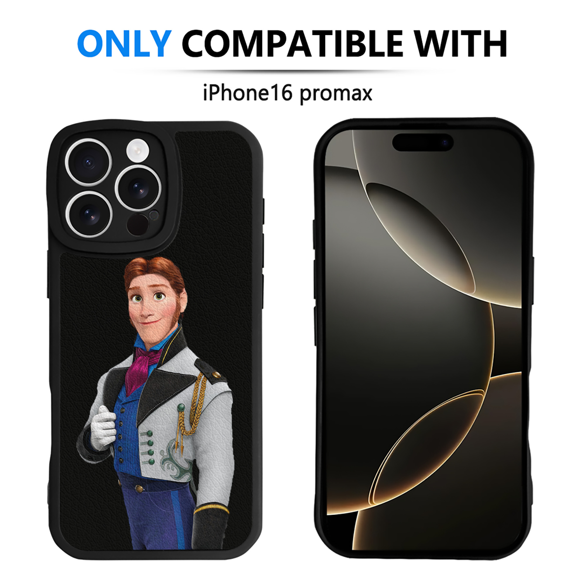 （画像用） アナと雪の女王 アンナ エルサ Frozen Anna Elsa 【iPhone 16シリーズ対応】シリコンスマホケース（レザー調） 材質：シリコン